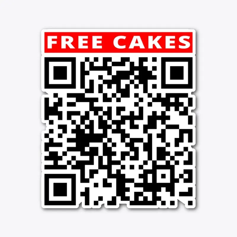 Free Cakes Prank Rick Roll QR code