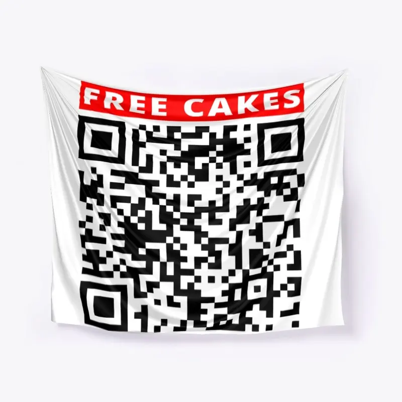 Free Cakes Prank Rick Roll QR code