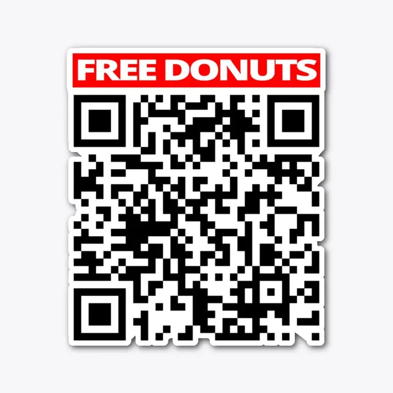 Free DONUTS Prank Rick roll QR code