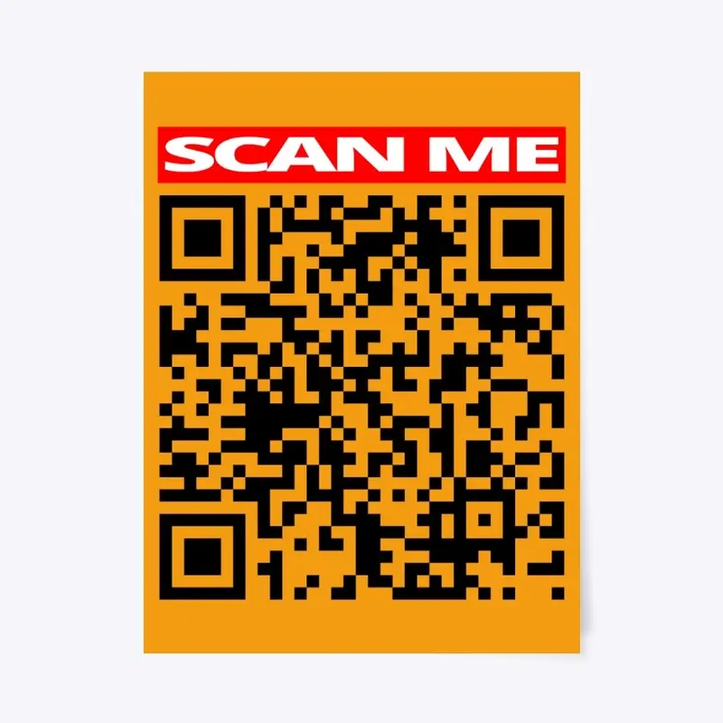 SCAN ME Prank Rick roll QR code