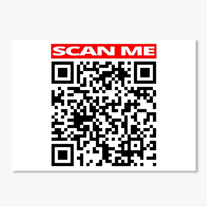 SCAN ME Prank Rick roll QR code