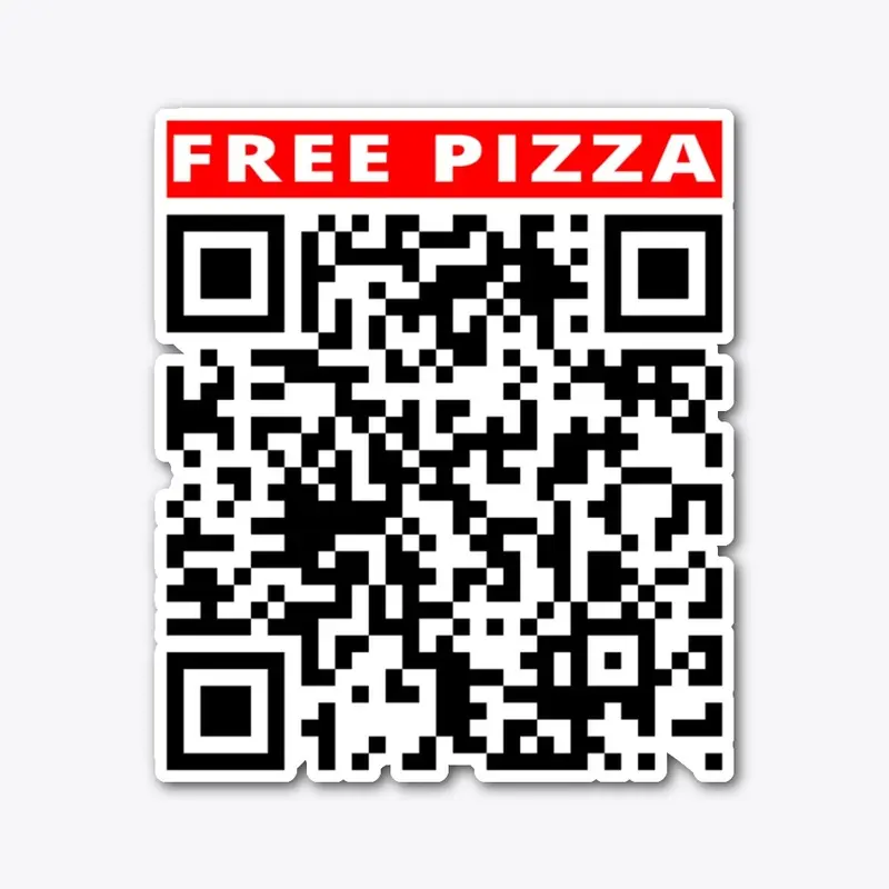 Free PIZZA Prank Rick Roll QR code